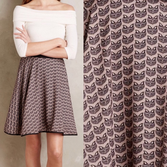 Anthropologie Dresses & Skirts - Anthropologie Fox Print Palisades Skirt Eva Franco